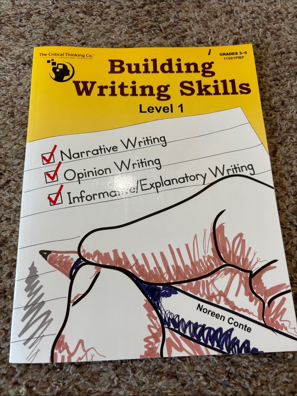 Building Writing Skills Level 1 Workbook - Yellow & White